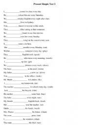 English Worksheet: Present Simple