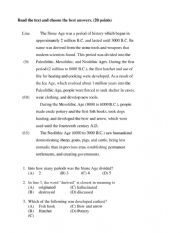 English Worksheet: Toefl reading