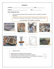 English worksheet: FOUNDATION TYPES