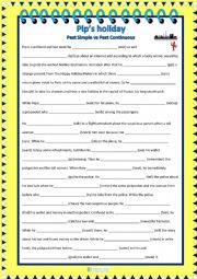 English Worksheet: Past Simple vs Past Contiuous