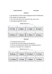 English Worksheet: Time riddles