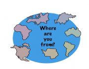 English Worksheet: Where are you from?