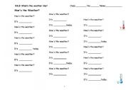 English Worksheet: How is the weather like? (Song)