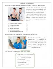 English Worksheet: PERSONAL INFORMATION