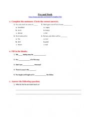 English Worksheet: Video Worksheet - Fox and Stork