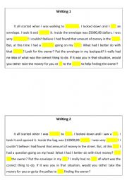English Worksheet: Writing - Mimics