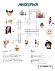 Describing people - Crossword Puzzle