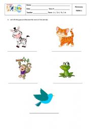 English Worksheet: Pictionary