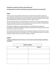 English Worksheet: Ethics and Morals RECOGNITION, PERSONAL ACCEPTANCE AND APPRECIATION.