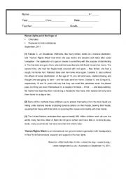 English Worksheet: Test High school 2nd grade