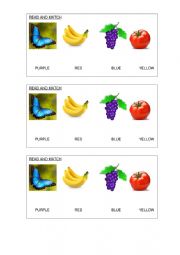 English Worksheet: Colours