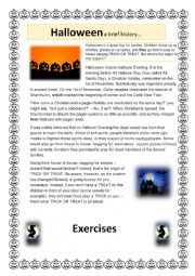 Halloween a brief history Text and activity