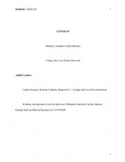 English Worksheet: The big problem of covid-19 