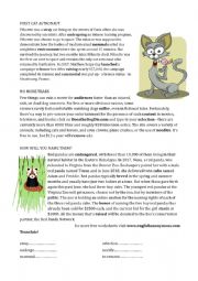 English Worksheet: Funny short stories 2- reading