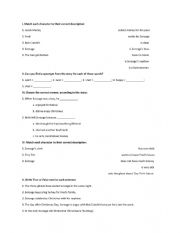 A Christmas Carol worksheet