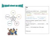 English Worksheet: An email about an event 