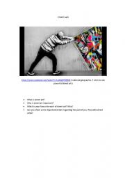 street art speaking-writing prompt