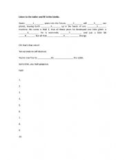 English Worksheet: Wall E movie trailer cloze test!