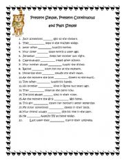 English Worksheet: Mixed tense