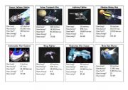 English Worksheet: Spaceship Trumps Card Game