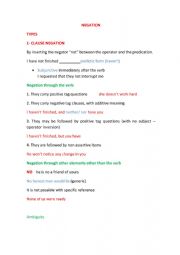 English worksheet: assertive and non assertive items