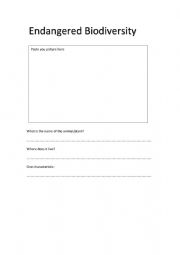 English Worksheet: What is this animal)