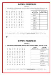 ADJECTIVE WORD SEARCH