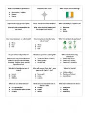 St. Patricks Day Question Game