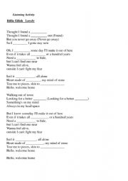 Lovely Lyrics worksheet