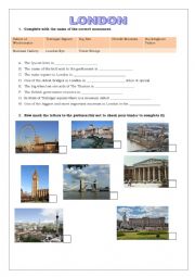 English Worksheet: London landmarks