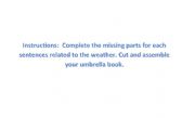 English Worksheet: The weather umbrella
