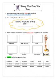 English Worksheet: Disney Short film: Feast