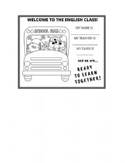 English Worksheet: WELCOME TO CLASS
