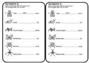 English Worksheet: Complete with can or can�t