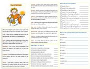 English Worksheet: GREEK MYTHOLOGY READING