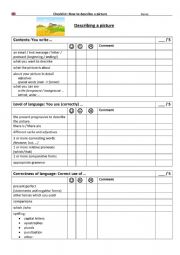 English Worksheet: Feedback worksheet 