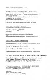 English Worksheet: Modal verbs of deduction