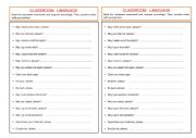 CLASSROOM LANGUAGE 