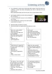 English Worksheet: Simple past - past continuous - Jimmy Fallon