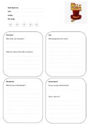English Worksheet: Charlie and the Chocolate Factory book review