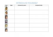 English Worksheet: Introduce yourself and talk about your country A2 - B1