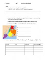 English Worksheet: new york