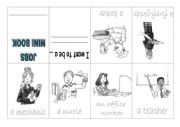 English Worksheet: Jobs minibook