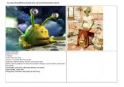 English Worksheet: Role play: aliens