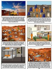 English Worksheet: Holes Novel Dialogues with visuals Louis Sachar