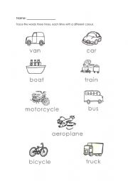 Transportation words tracing