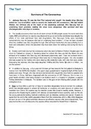 English Worksheet: bac full term test about coronavirus 