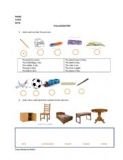 English Worksheet: Evaluation