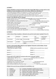 English Worksheet: B1+  Wsheet 
