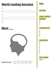English Worksheet: Book advert